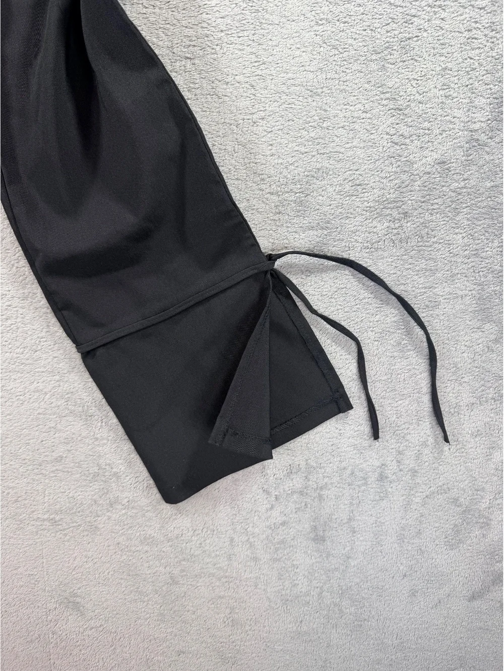 eVent Black Dress Pants with Ankle Ties, Size Medium